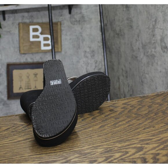 Guess Womens Platform Sarraly Thong Sandal GWSARRALY4 Silver Black 8M - Picture 5 of 13